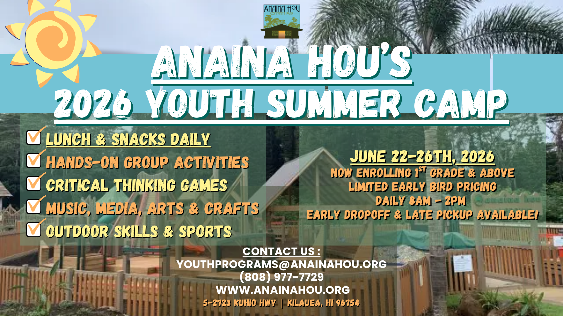 Anaina Hou Keiki Summer Camp – June 2026