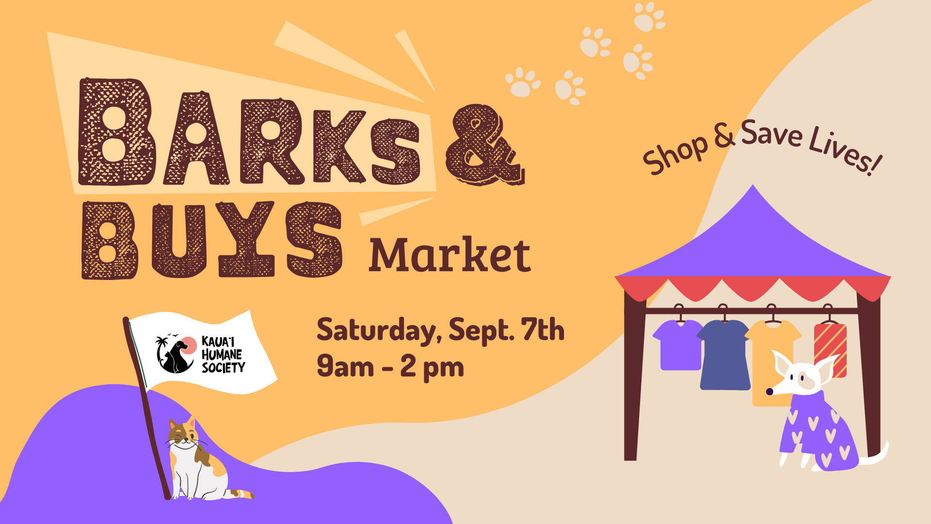 Barks & Buys Market at Kaua’i Humane Society