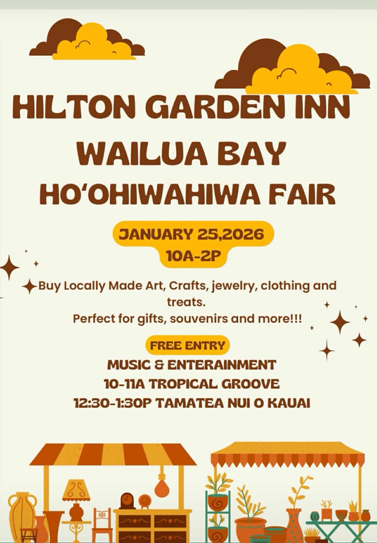 HO’OHIWAHIWA FAIR ~ CRAFTS and GIFTS, FREE HULA AND MUSIC